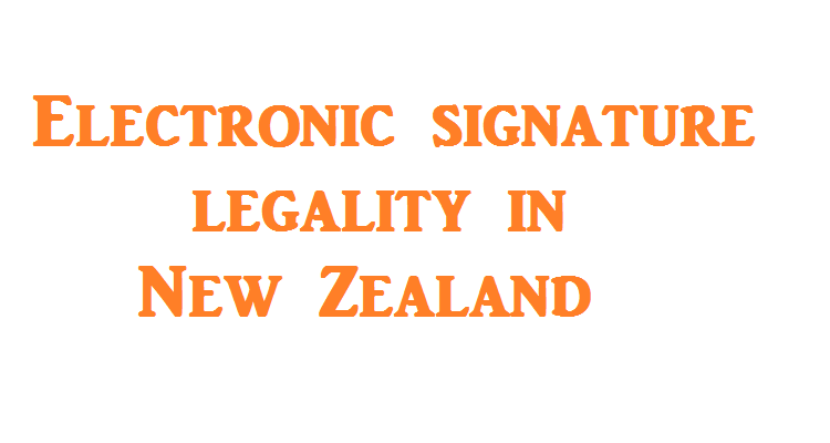 electronic signatures in new zealand