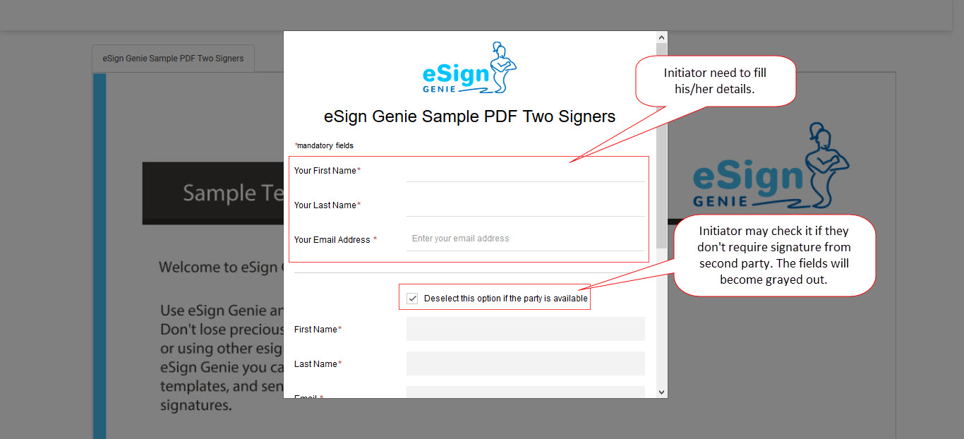 Capture eSignatures page image eight