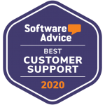 Badge awarding eSign Genie with Software Advice Best Customer Support for 2020