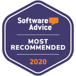 Badge awarding eSign Genie with Software Advice Most Recommended for 2020