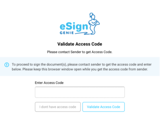 Validate-access-code