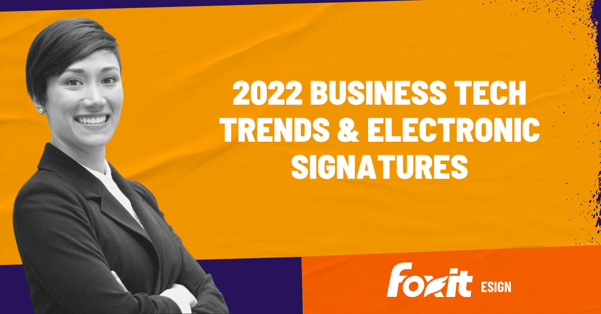 tech trends and electronic signatures